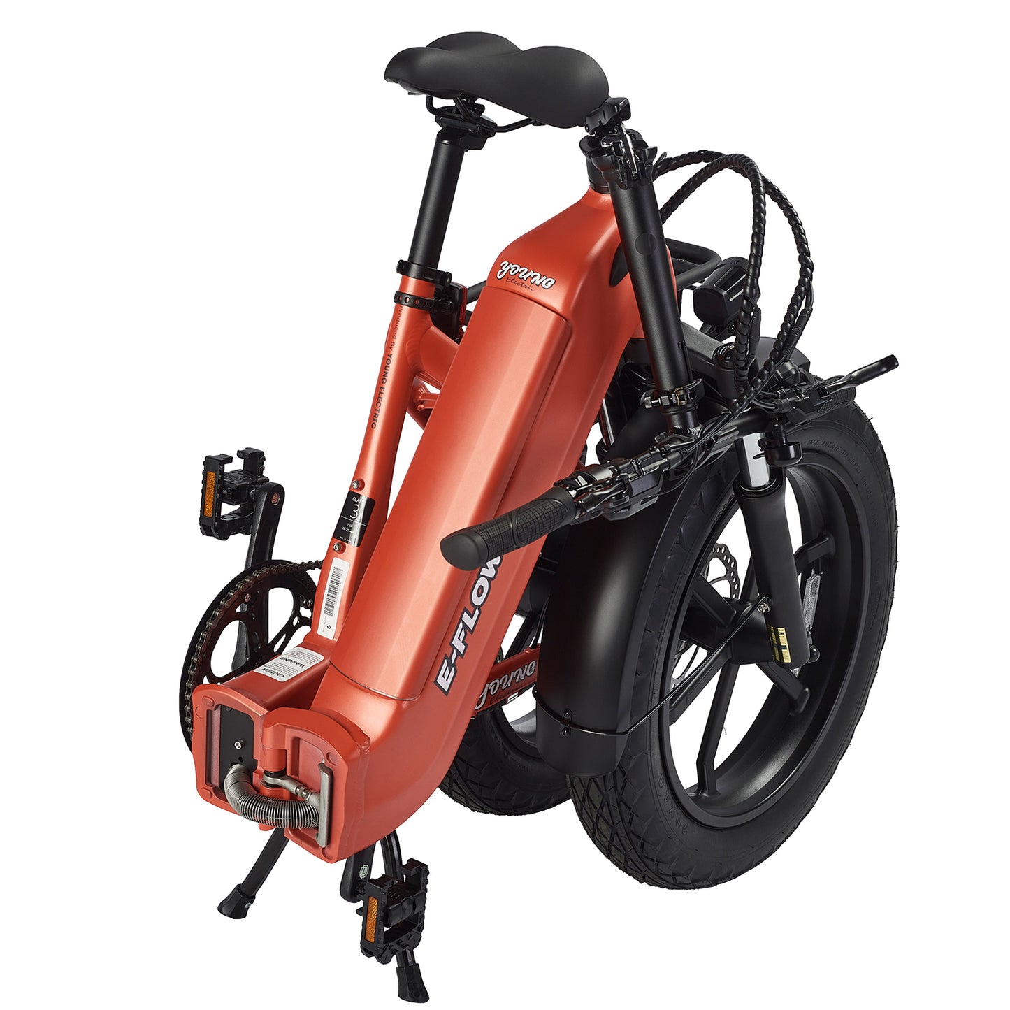 E-Flow 750W 48V 20in All Terrain Fat Tire Folding E-Bike by Young Electric