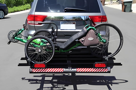 Recumbent, Electric Tricycle Carrier Standard Easy Load Tray with Ramps