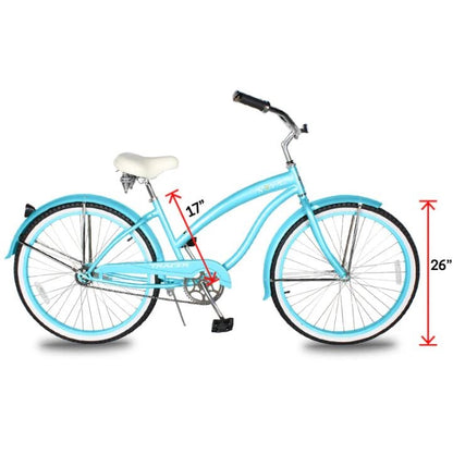 Beach Cruiser Bicycle for Women-Tracer Nova Pro 26in