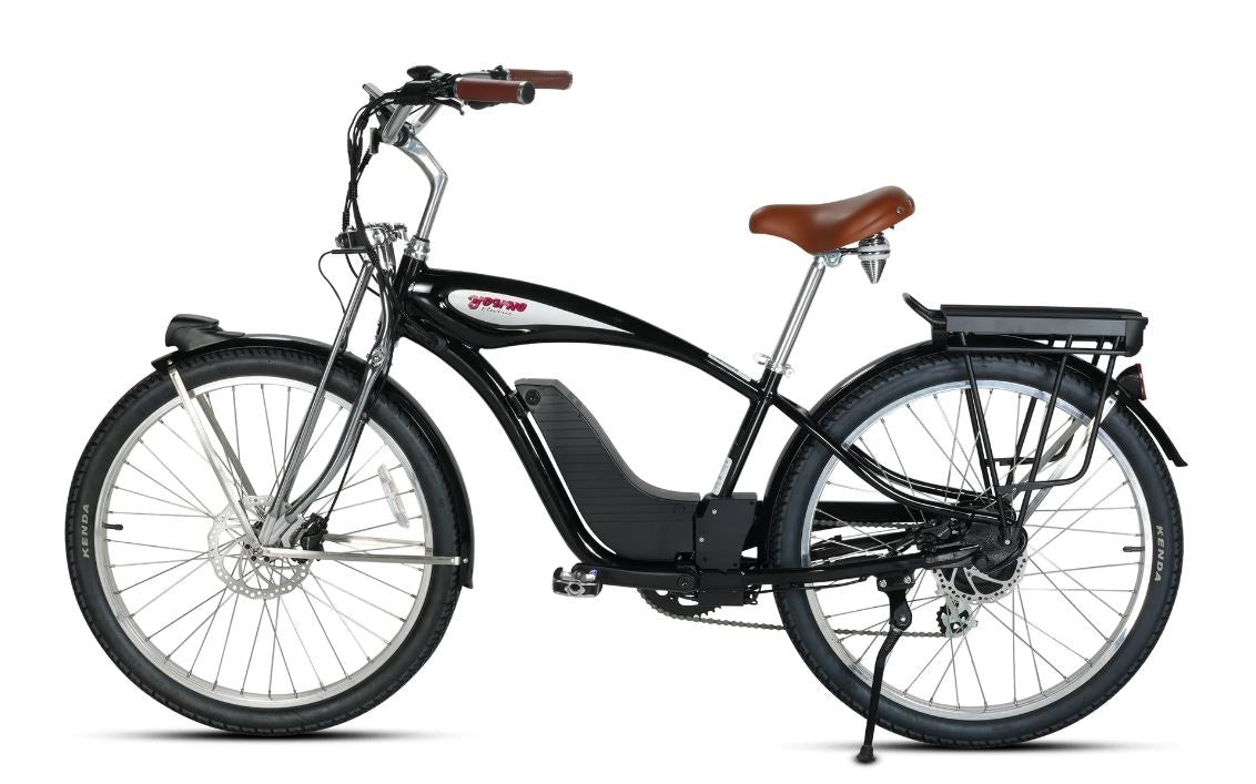 Retro E-Classic Step Over Electric Bike Cruiser 26in 500W by Young Electric