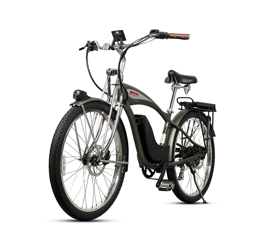 Retro E-Classic Step Over Electric Bike Cruiser 26in 500W by Young Electric