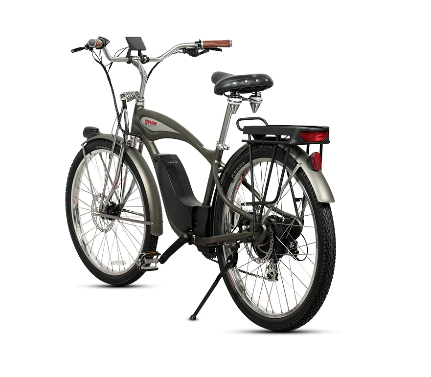 Retro E-Classic Step Over Electric Bike Cruiser 26in 500W by Young Electric