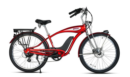 Retro E-Classic Step Over Electric Bike Cruiser 26in 500W by Young Electric