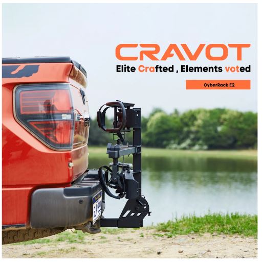 Cravot CyberRack E2 Foldable 200lbs Capacity 2in Receiver Hitch Bike Rack