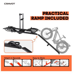 Cravot CyberRack E2 Foldable 200lbs Capacity 2in Receiver Hitch Bike Rack