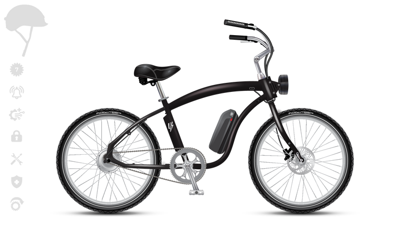 EBC Model C 750w 1Sp / 7Sp E-Cruiser Bike