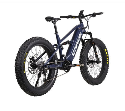 Falcon X 1000w Mid Drive Full Suspension E Bike by Cyke