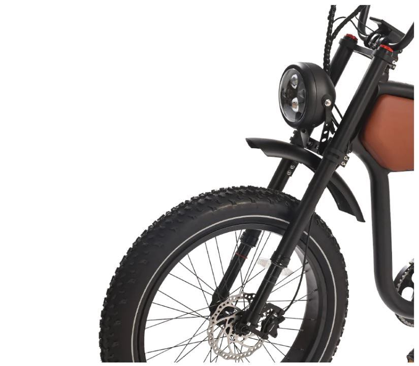 Prowler 1000w 52v Vintage Style E-Bike by Revibikes