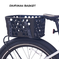 EBike Bicycle Basket, Dairyman Universal Rear Bicycle Basket, E-Bike Basket by AltGear LLC.