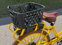 EBike Bicycle Basket, Dairyman Universal Rear Bicycle Basket, E-Bike Basket by AltGear LLC.