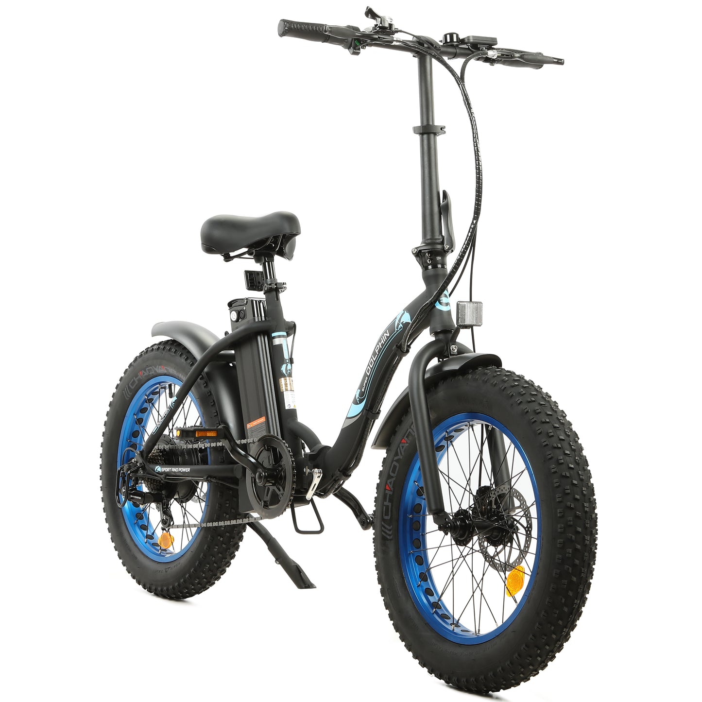 UL Certified-Ecotric Dolphin Portable and Folding Fat Bike