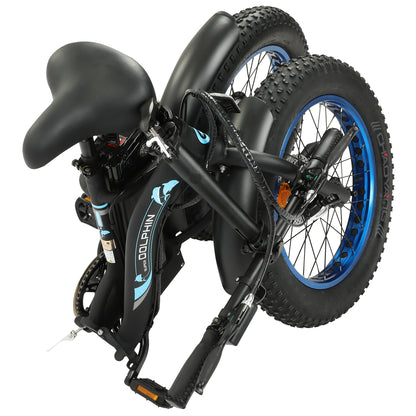 UL Certified-Ecotric Dolphin Portable and Folding Fat Bike