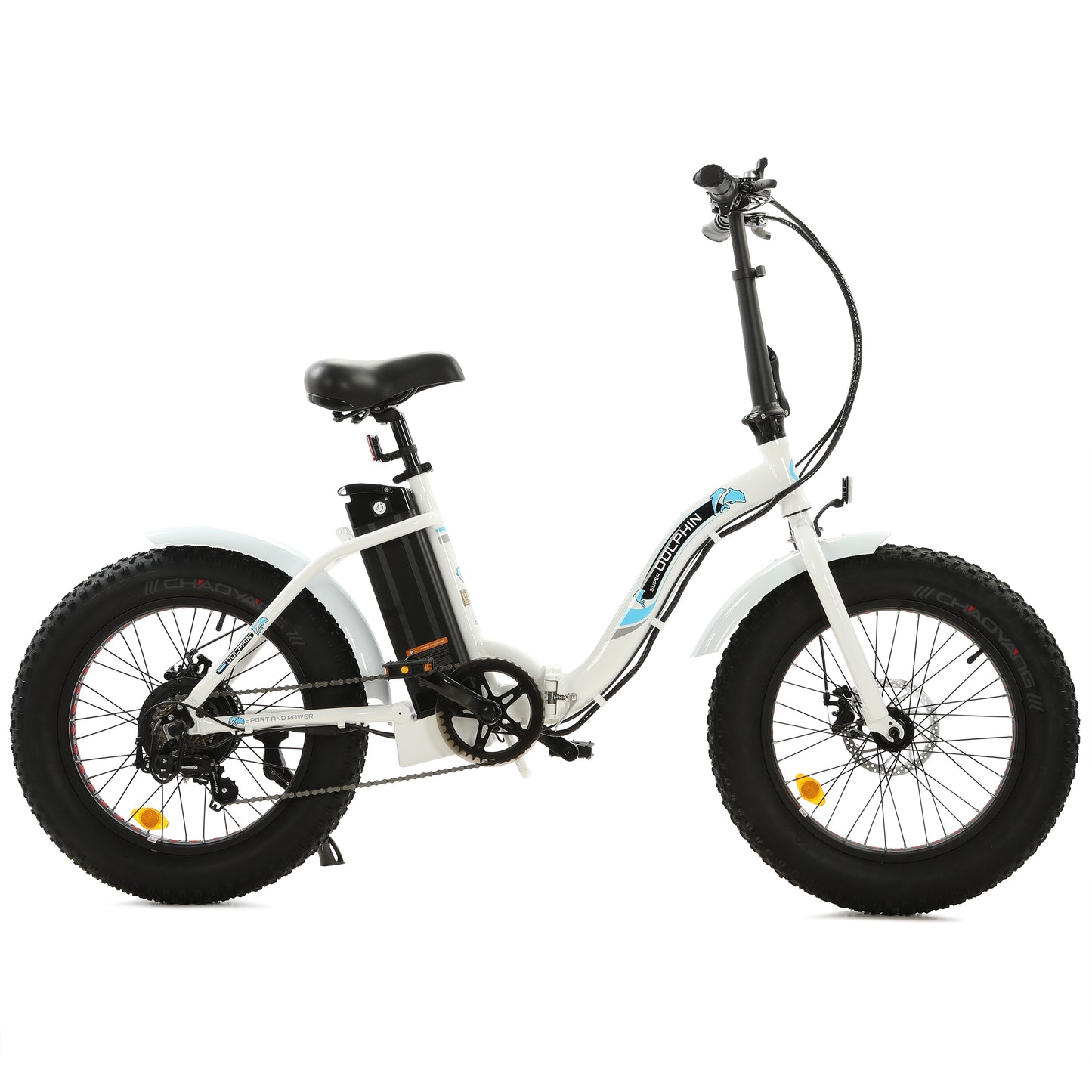 UL Certified-Ecotric Dolphin Portable and Folding Fat Bike