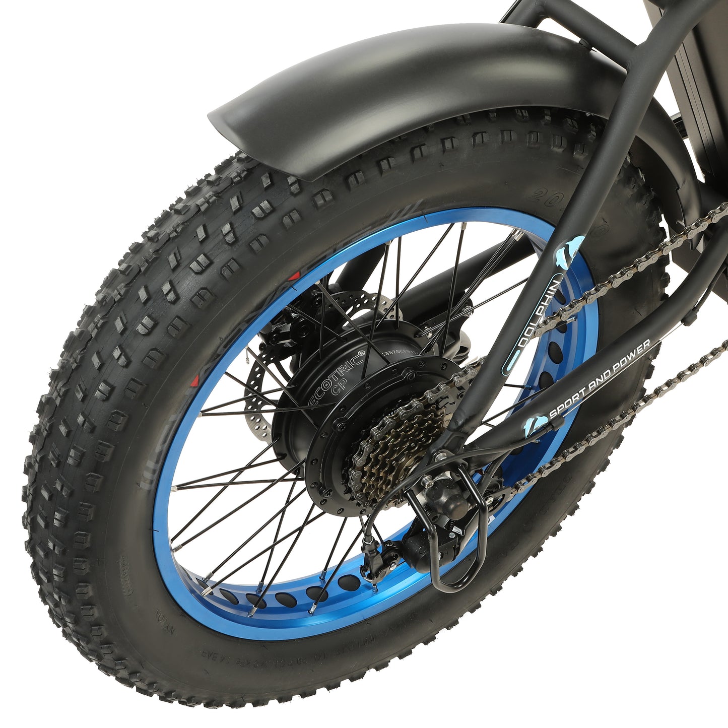 UL Certified-Ecotric Dolphin Portable and Folding Fat Bike