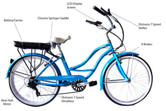 Micargi Bali Electric Bike 48v 350w Beach Cruiser Step Through