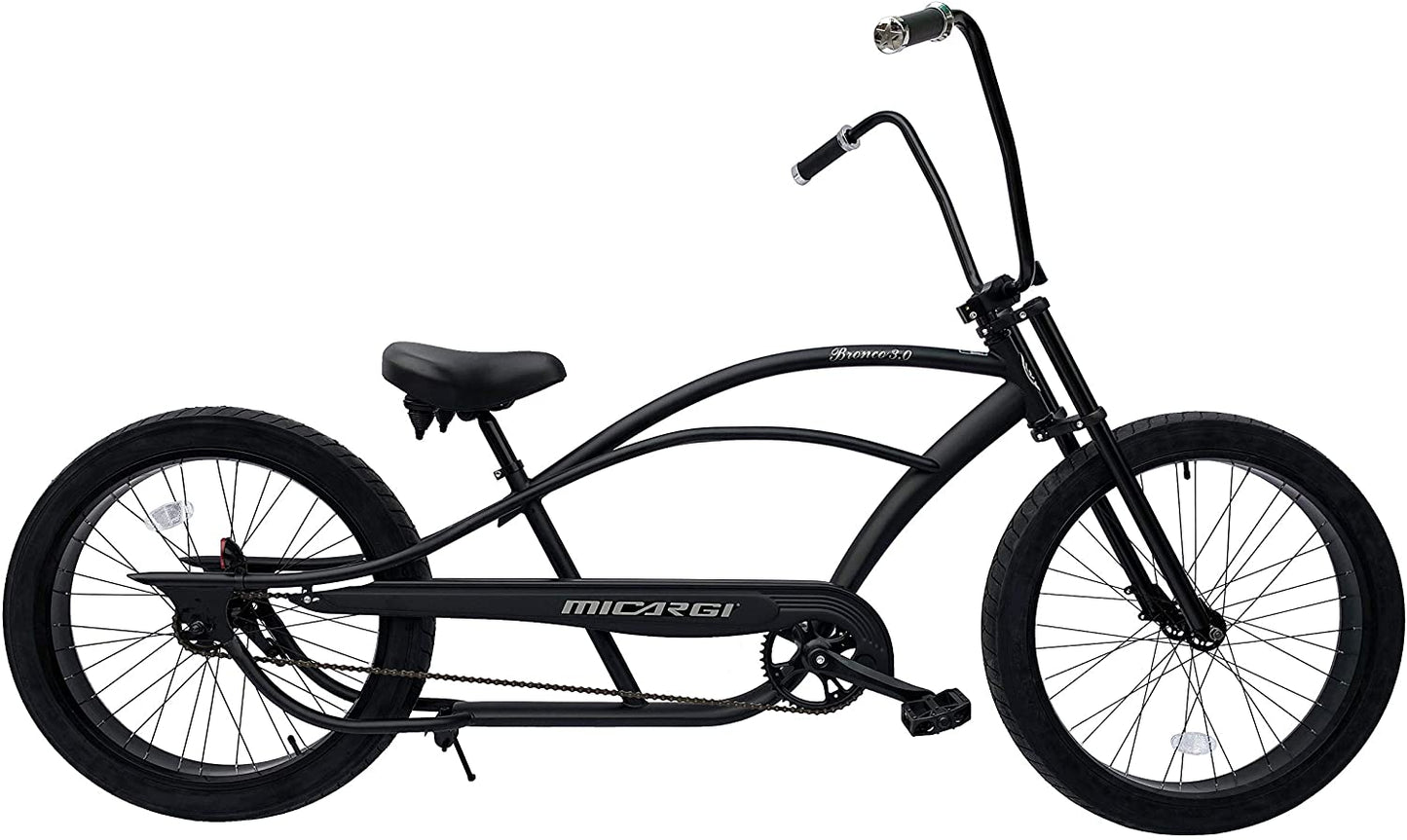 Micargi Bronco 3.0 Stretch Cruiser with High Rise Handlebars