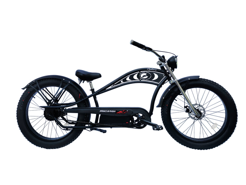 Micargi Cyclone 2.0 Deluxe Cruiser Electric Bicycle 500w with Headlight