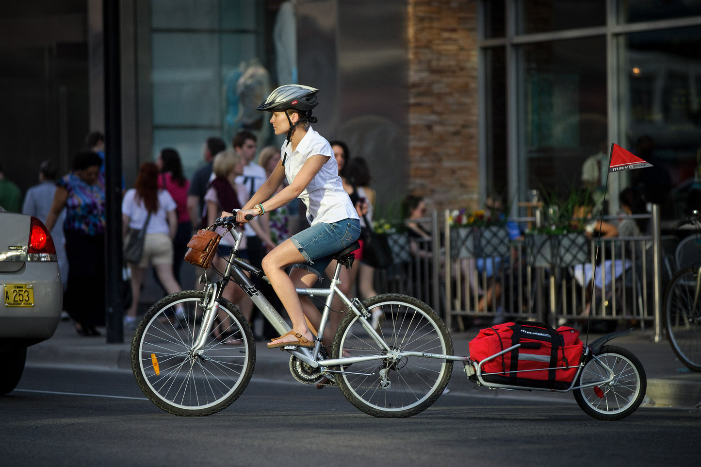 Maya Cycle Bicycle Trailer with Wheelbarrow Conversion