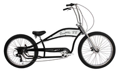 Micargi Seattle SS Stretch Cruiser Bike - 7 Speed Disc Brakes