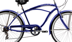 Pantera 26″ Seven Speed Stainless Beach Cruiser Bicycle