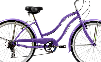 Pantera 26" Seven Speed Step-Through Beach Cruiser Bicycle