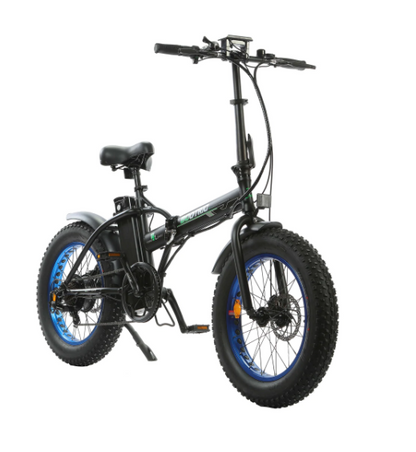 Ecotric Power Sport 48V Folding Fat eBike with LCD