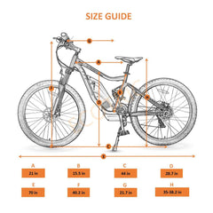 Tornado Full Suspension MTB Mountain Electric Bike 750 Watt Rear Hub-Ecotric