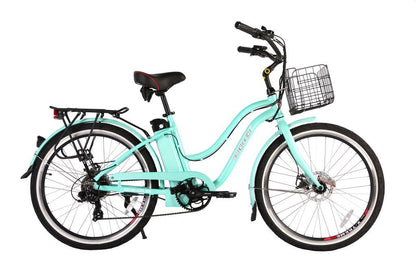 Malibu Elite Max 36 Volt Step-Through Electric Beach Cruiser Bicycle - X-Treme