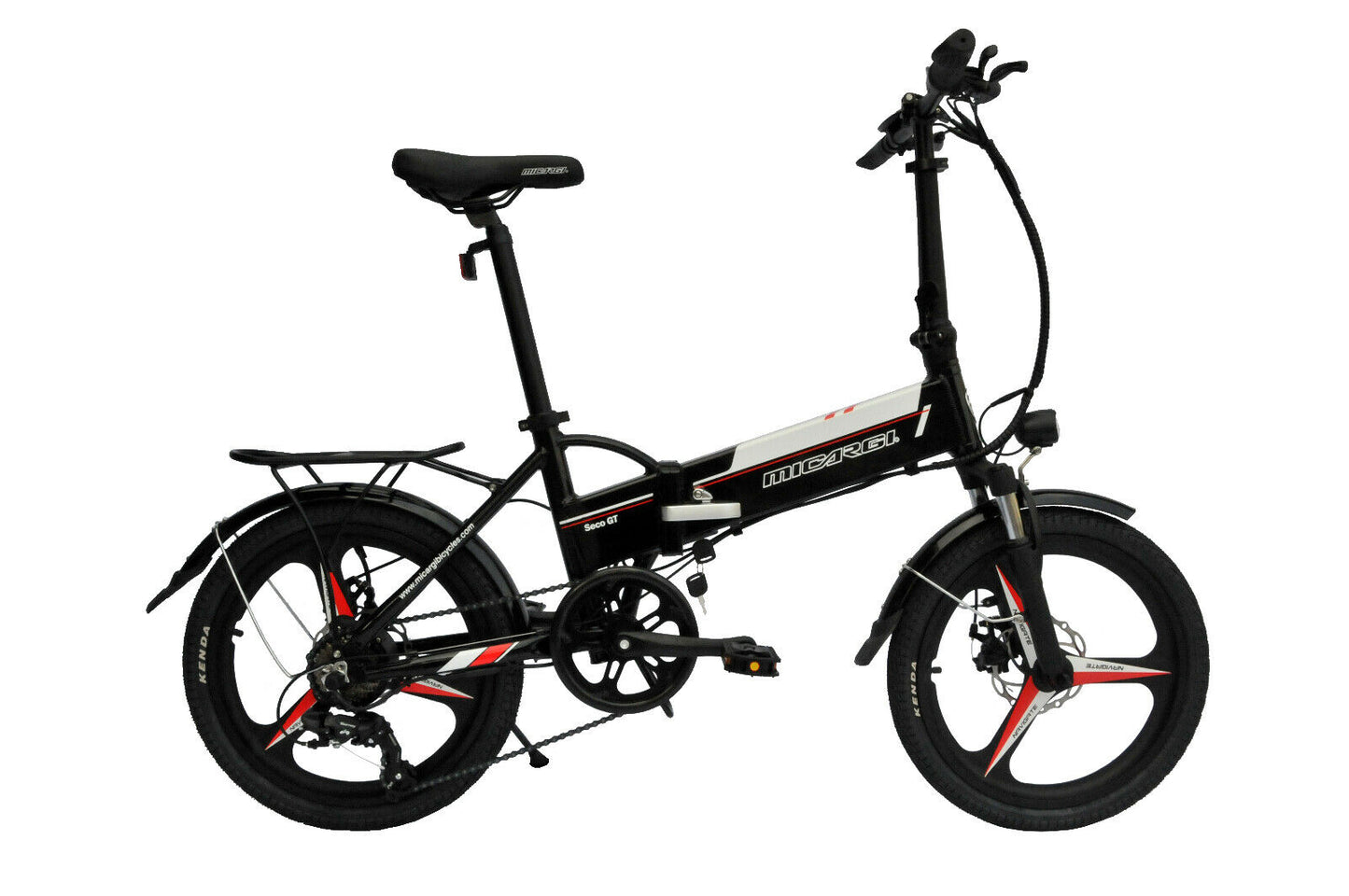 Micargi Seco GT 20" Aluminum Folding Electric Bike 250w Rear Hub