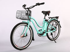 Malibu Elite Max 36 Volt Step-Through Electric Beach Cruiser Bicycle - X-Treme