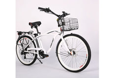 Newport Elite Electric Beach Cruiser Bicycle 24 Volt Lithium Powered X-Treme