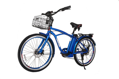 Newport Elite Electric Beach Cruiser Bicycle 24 Volt Lithium Powered X-Treme