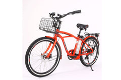 Newport Elite Electric Beach Cruiser Bicycle 24 Volt Lithium Powered X-Treme