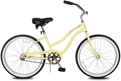 Pantera 24″ Single-Speed Stainless Beach Cruiser Women’s Bicycle