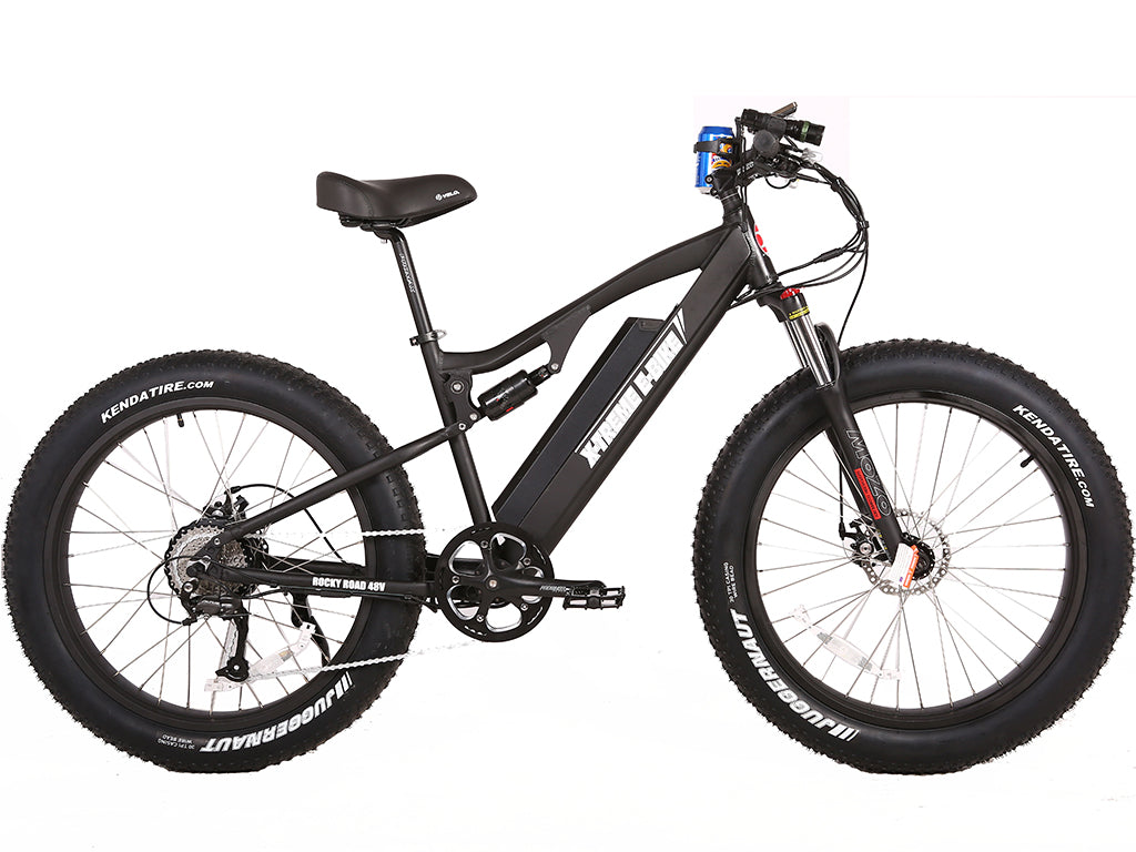 Rocky Road Electric Fat Tire Mountain Aluminum Bicycle 48 Volt Lithium Powered X-Treme