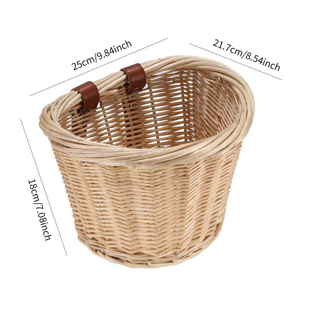 Wicker Woven Bike Basket