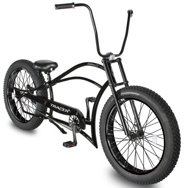 Tracer Siena GT26" Single or 7Sp FAT Tire Chopper Stretch Cruiser Bike