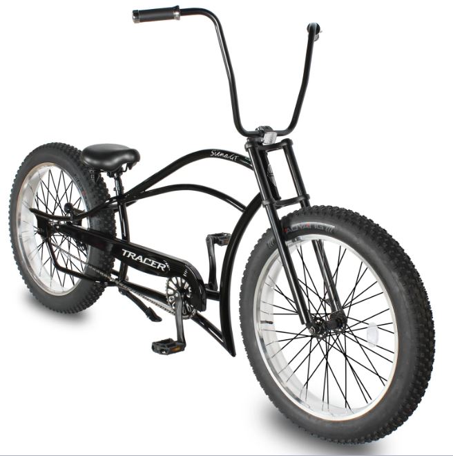 Tracer Siena GT26" Single or 7Sp FAT Tire Chopper Stretch Cruiser Bike