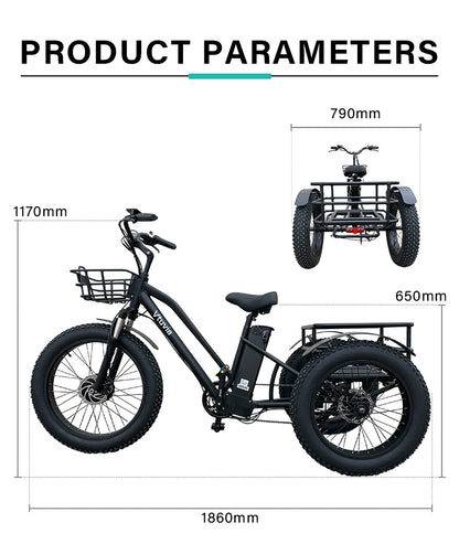 VTUVIA FT-2 Adult Tricycle