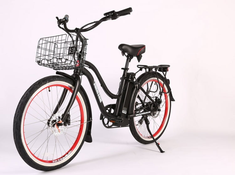 Malibu Elite Max 36 Volt Step-Through Electric Beach Cruiser Bicycle - X-Treme